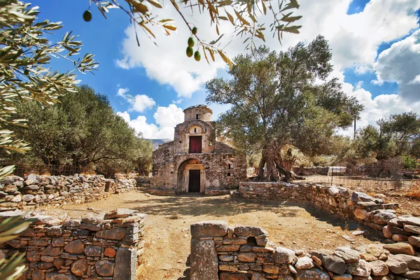 Agii Apostoli Iglesia bizantina del siglo X-XI en Naxos, Grecia . —  Fotos de Stock