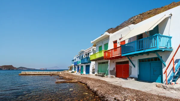 Village de Klima. Île de Milos, Grèce . Photo De Stock