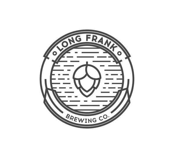 Beer logo šablonu. Vektorový grafický prvek. — Stockový vektor