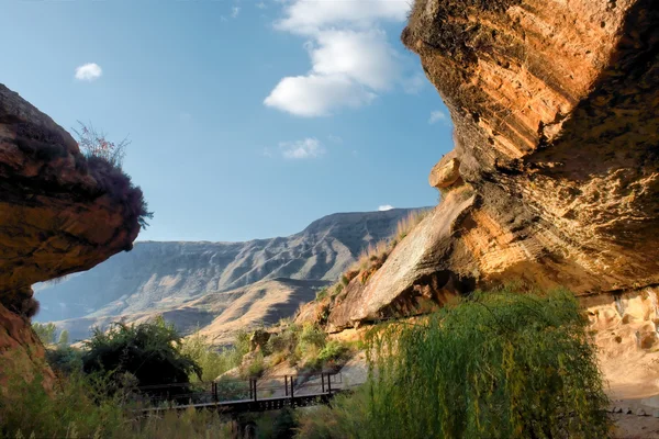 Liphofung mağara görüntülemek — Stok fotoğraf