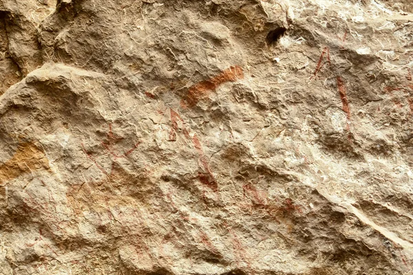 Arte rupestre na caverna do Liphofung - textura áspera — Fotografia de Stock