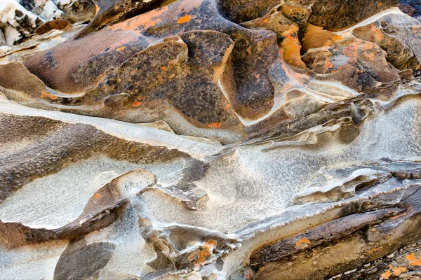 Roche érodée par la mer - texture — Photo
