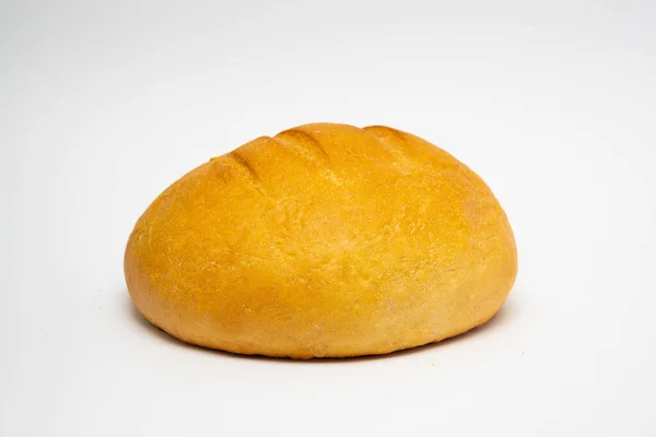 Пшеничний Хліб Білому Тлі — стокове фото
