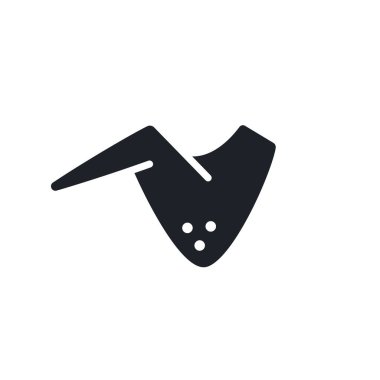 Tavuk kanatları silueti. Siyah soyutlanmış siluetler. Katı simgeyi doldur. Modern kabartma tasarımı. Vektör çizimi. Et ürünleri ve kümes hayvanları. Yiyecek malzemeleri.