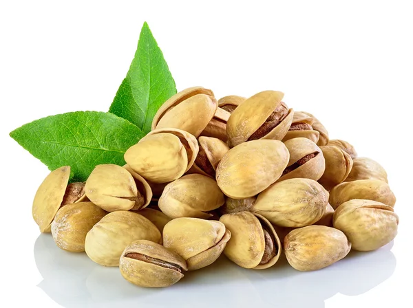 Pistachio nuts isolated on white background — Stock Photo, Image