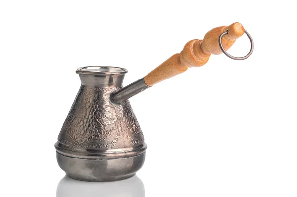 Copper Turk to brew coffee on a white background — Stock Photo, Image