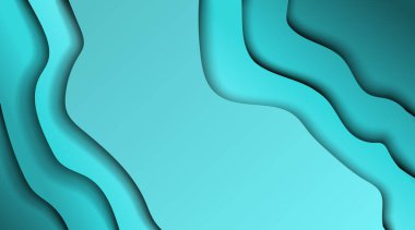 Gölgeli mavi dalgalı doku tasarımı. soyut vektör arkaplan illüstrasyonu