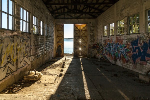 Abandoned house interior