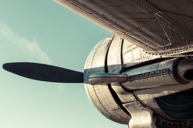 eski vintage jet motoru