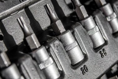 tornavida kafaları bir seti