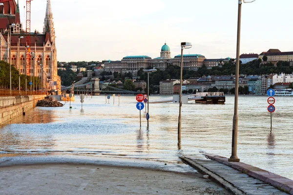 Terrain inondé en Europe — Photo