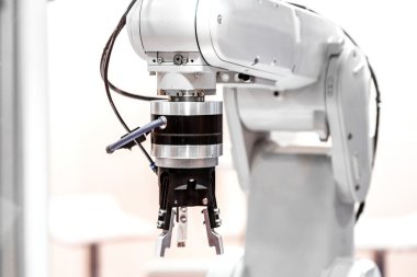 Industrial robot arm clipart