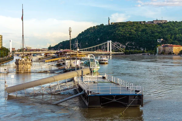 Terrain inondé en Europe — Photo