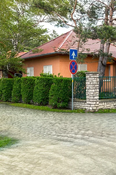 Flooded terrain in Balaton — Stock Photo, Image