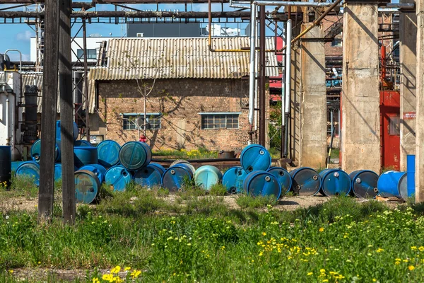 Diversi barili di tossico — Foto Stock