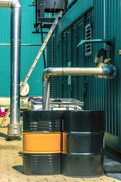 産業液体タンク — ストック写真