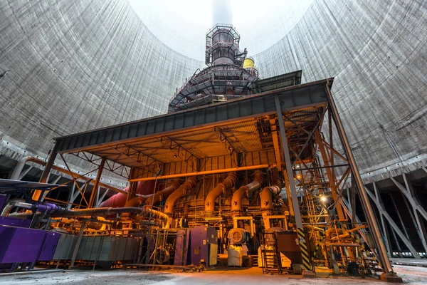 Central térmica interior — Fotografia de Stock