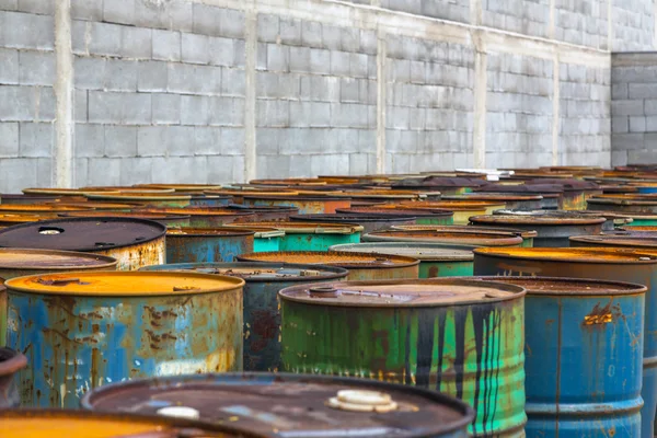 Several barrels of toxic — Stock Photo, Image