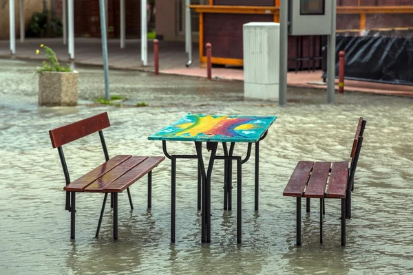 Terreno inundado en Balaton —  Fotos de Stock