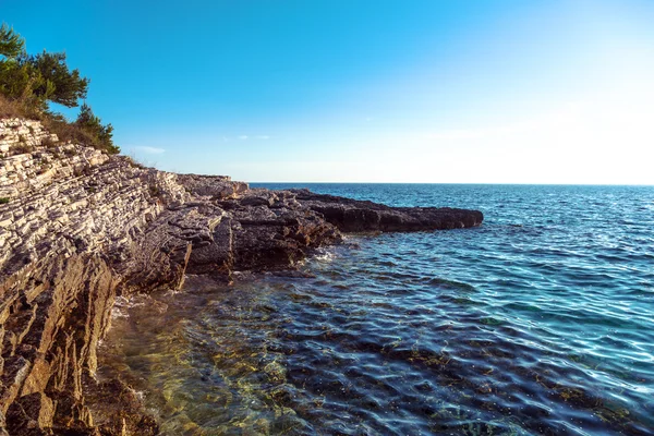 Αδριατική ακτογραμμή στην Κροατία — Φωτογραφία Αρχείου