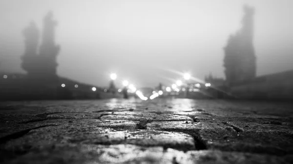 Charles Bridge in Prague at dawn Czech Republic — Stock Photo, Image