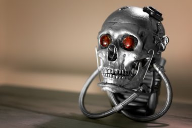 Kafatası insan boyutu bir robot