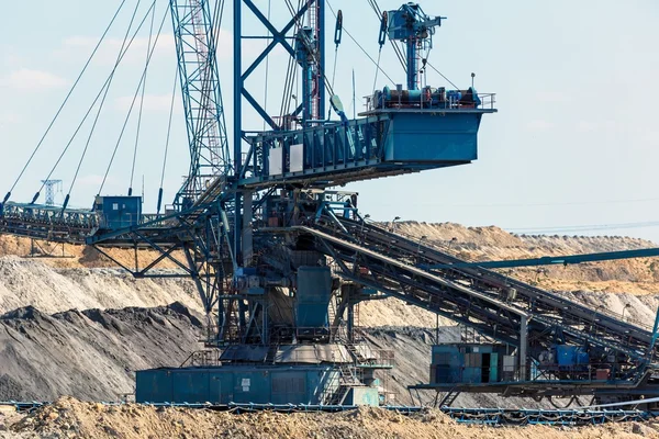 Landschap met mijn machine — Stockfoto