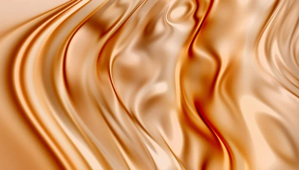 Abstract golden background. Golden wave surface 3d render. Chic yellow metal texture. Liquid gold.