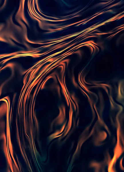 Dark matter substance. Liquid metal surface. Fluid metallic background. 3d render abstraction