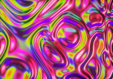 soyut psychedelic 3d oluşturma arkaplanı