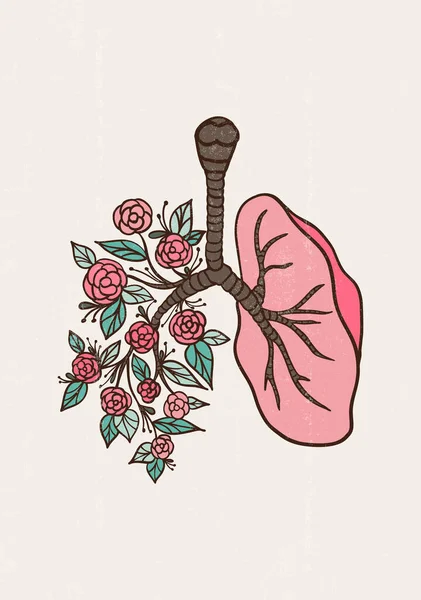 Flower lungs Vector Art Stock Images | Depositphotos