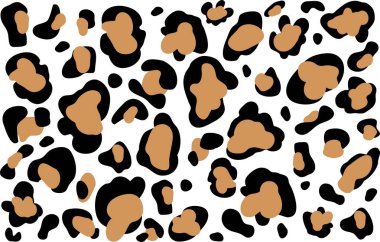 Leopar dikişsiz svg desenli vektör çizimi arkaplanı