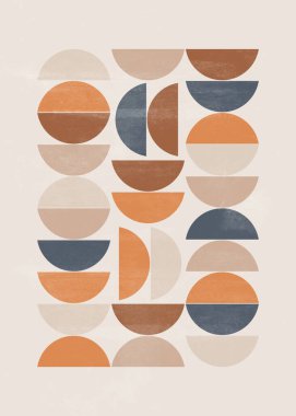 Soyut güneş ay baskısı boho minimalist basılabilir duvar sanatı geometrik soyut gün batımı baskı bohem sanat eserleri