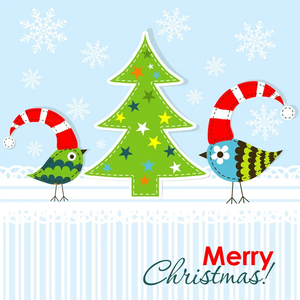 Template Christmas greeting card,  vector — Stock Vector
