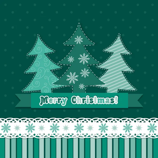 Template Christmas greeting card, vector — Stock Vector