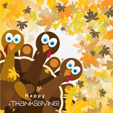 Şablon tebrik kartı ile mutlu şükran günü hindisi, vektör