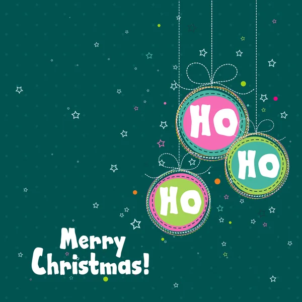 Template Christmas greeting card, vector — Stock Vector