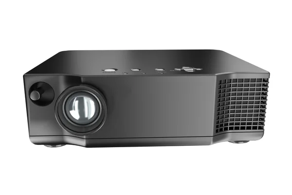 Multimedia projector on white background — Stock Photo, Image