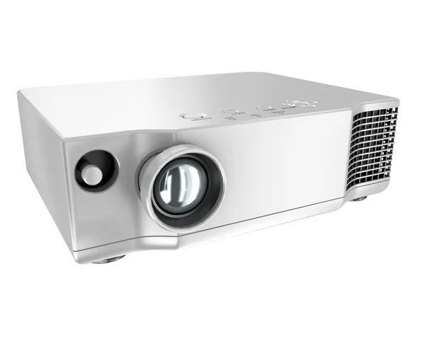 Multimedia projector on white background — Stock Photo, Image