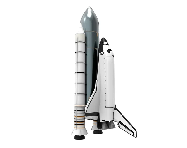 Space Shuttle isolated on white — Stock Photo, Image