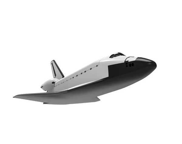 Space Shuttle isolato su bianco — Foto Stock