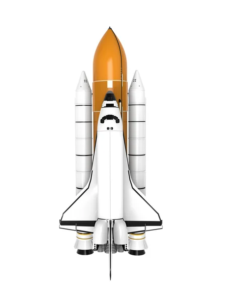 Space Shuttle isolated on white — Stock Photo, Image