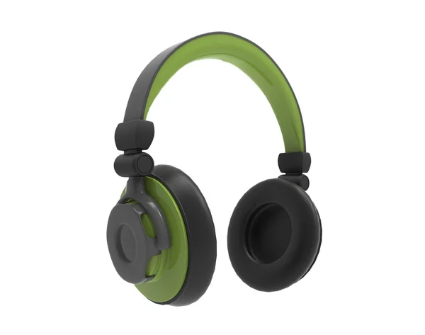 Headphones 3D. Icon. Isolated on white background — Stock Photo, Image