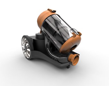 Süpürge Temizleyicisi Beyaz Arkaplanda İzole Edildi