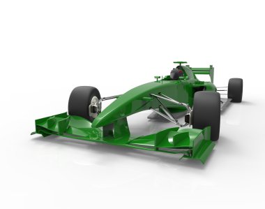 Beyaz - kendi araba tasarımı izole kırmızı ve beyaz yarış arabasının 3D çizim/işleme