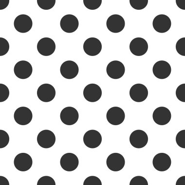 Siyah beyaz puantiyeli