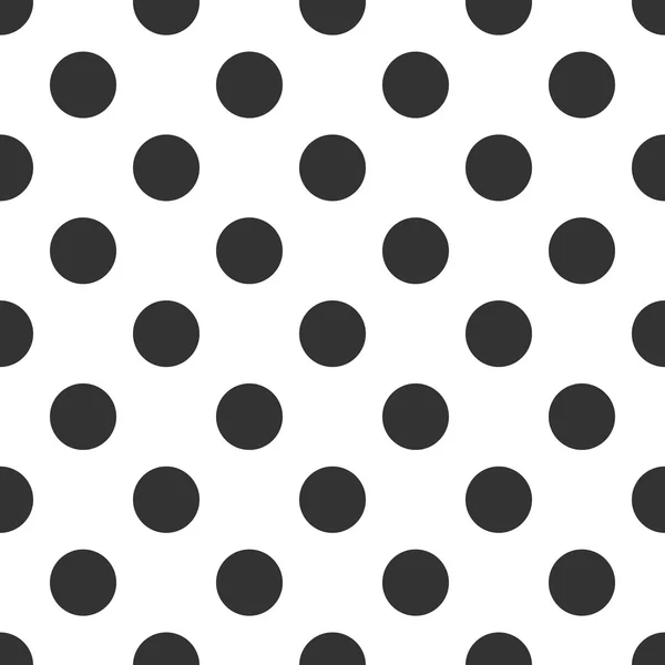 Zwart-wit polka dot — Stockvector