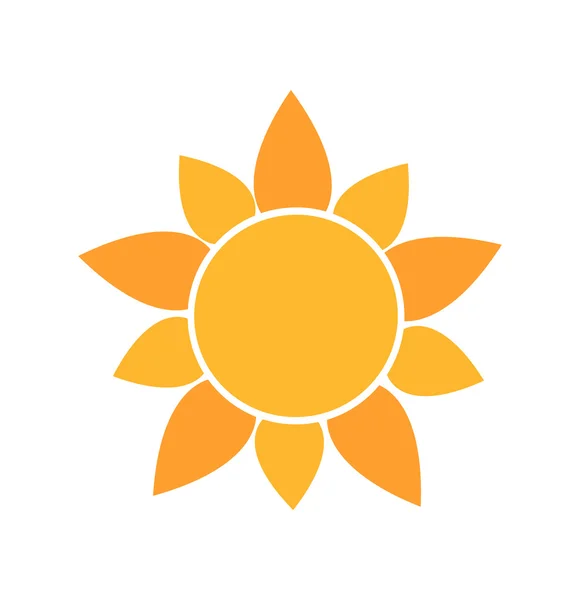 Cute sun icon — Stock Vector