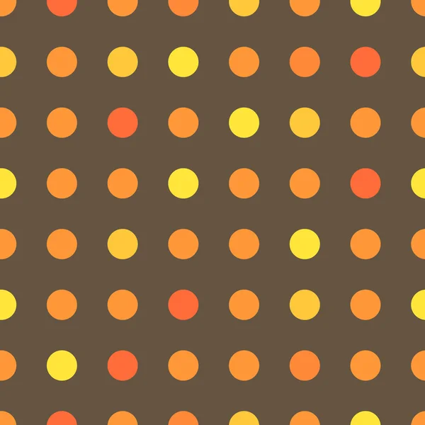 Pois brun et orange — Image vectorielle