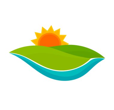 Yatay sembol illüstrasyon